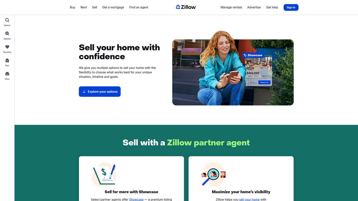 Zillow — Sell Your Home & Partner Agent Experience